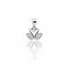 Silvara Duck-P1 925 Sterling Silver Swan Pendant with Cubic Zirconia – With / Without Chain