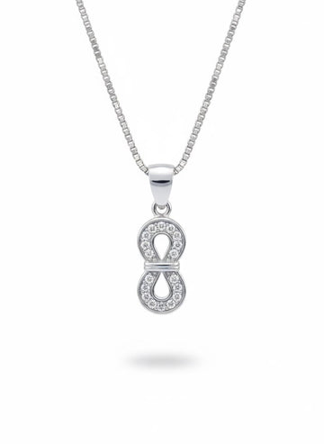 Silvara PDT-3 925 Sterling Silver Bow Circle Pendant with Blue & White Stones | Elegant Gift Design