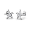 Silvara Star Fish Shape Pendant & Chain With Matching Ear Studs For Women And Girls